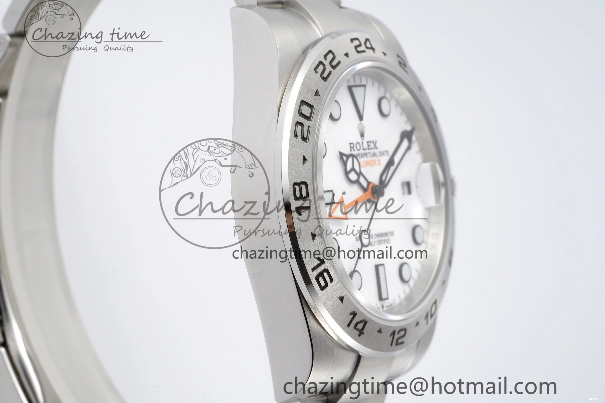 MiroTime 0117 Versatile Explorer II 42mm 216570 Black 904L SS JDF 1:1 Best Edition White Dial on Bracelet VR3285 CHS V 2174